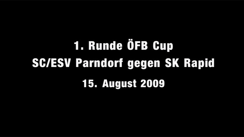 ÖFB Cup 2009: SC/ESV Parndorf 1919 vs SK Rapid